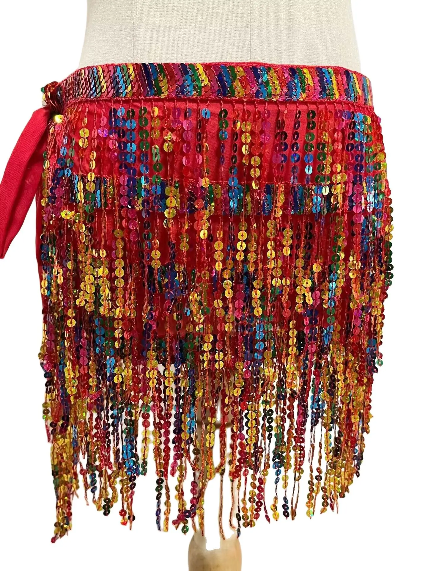 Halloween Belly Dance Costume with Sequins & Tassels - Image 26