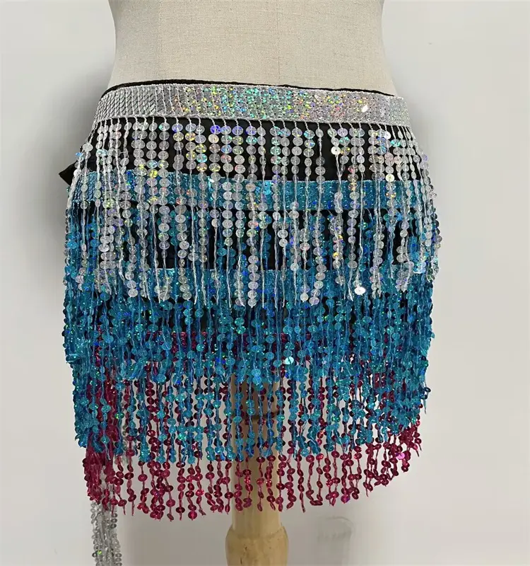 Halloween Belly Dance Costume with Sequins & Tassels - Image 27