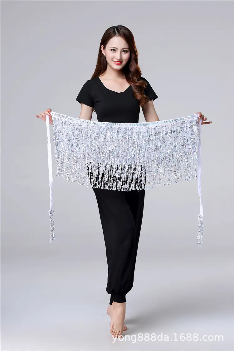 Halloween Belly Dance Costume with Sequins & Tassels - Image 3