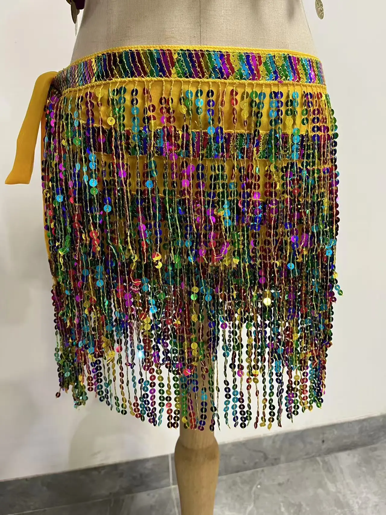 Halloween Belly Dance Costume with Sequins & Tassels - Image 32