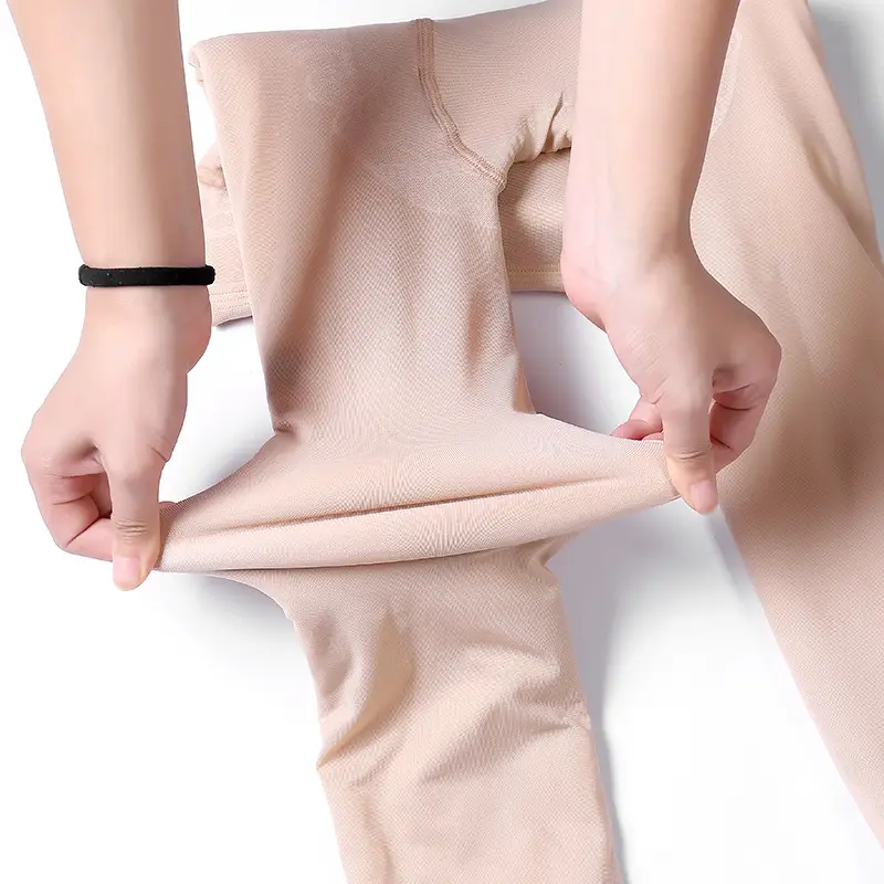 Women's Fake Flesh Leggings Fall Winter Warm Slimming Socks - Image 11