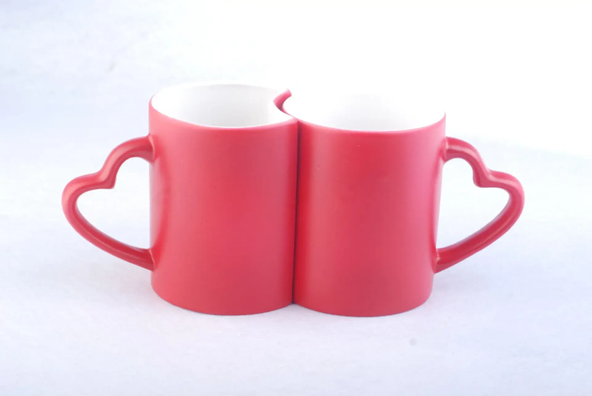 Couple Color Changing Mug Set Red Heart Design - Image 3
