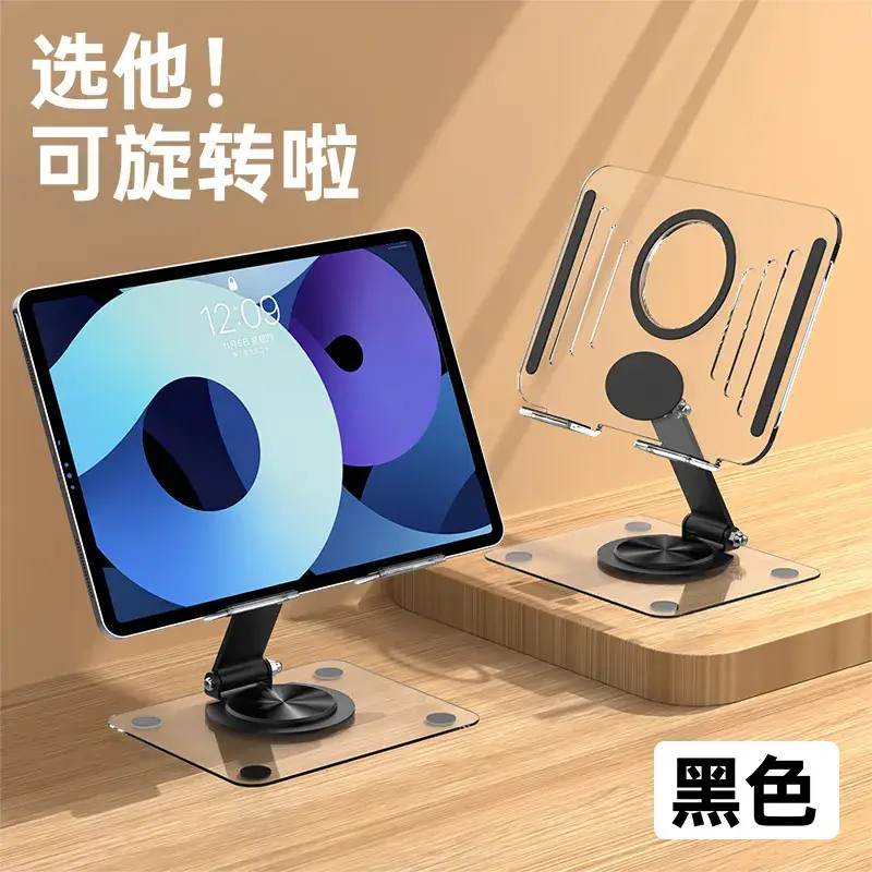 Pink Acrylic Tablet Stand for iPad Desktop - Image 3