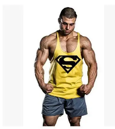Marvel Men's Black Superman Bodybuilding Vest - Image 2