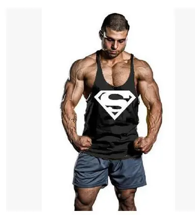 Marvel Men's Black Superman Bodybuilding Vest - Image 5