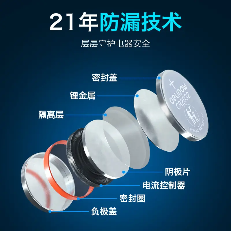 Delip electronic scale cr2032 watch button cell 3v lithium battery car key button cell wholesale