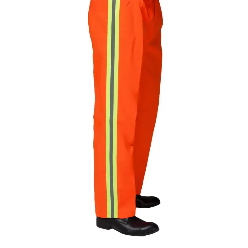 Long-sleeve Safety Workwear Orange Reflective Strips - Image 5