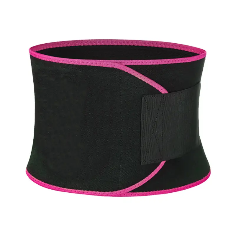 Women's Yoga Waist Belt Black Pink Heat Resistant