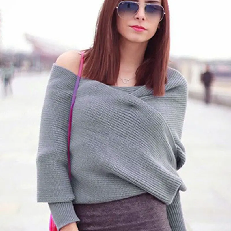 2023 Knitted V-Collar Sweater Scarf for Women