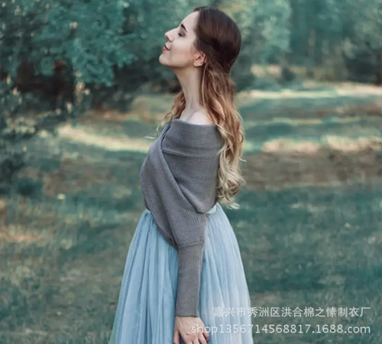 2023 Knitted V-Collar Sweater Scarf for Women — feature 18