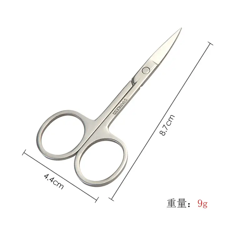 Stainless Steel Eyebrow Scissors Round Head Wholesale - Image 25