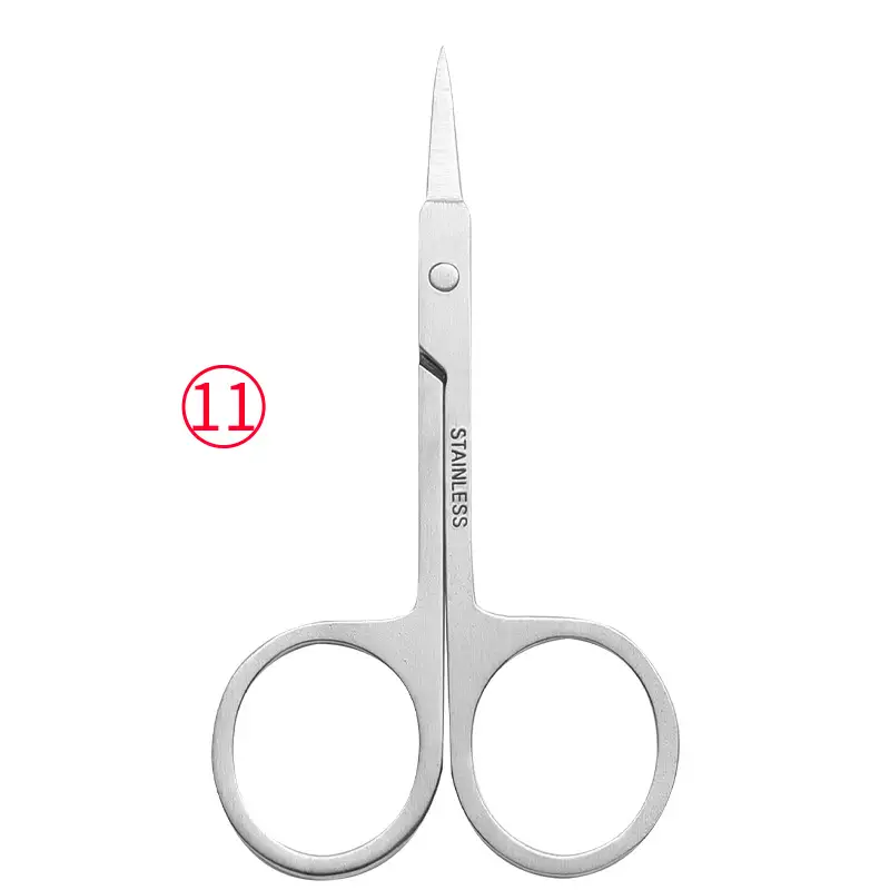 Stainless Steel Eyebrow Scissors Round Head Wholesale - Image 10