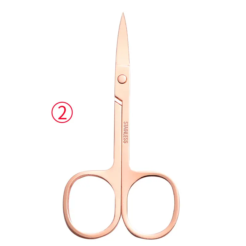 Stainless Steel Eyebrow Scissors Round Head Wholesale - Image 11