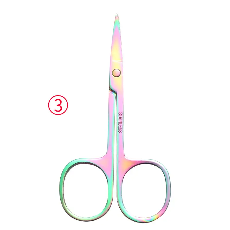 Stainless Steel Eyebrow Scissors Round Head Wholesale - Image 14