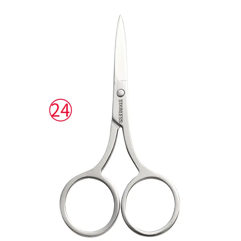 Stainless Steel Eyebrow Scissors Round Head Wholesale - Image 17