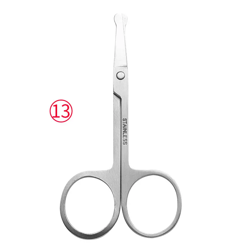 Stainless Steel Eyebrow Scissors Round Head Wholesale - Image 18