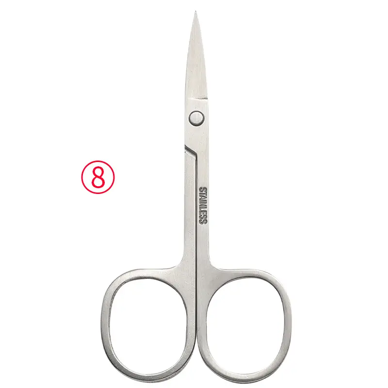Stainless Steel Eyebrow Scissors Round Head Wholesale - Image 2