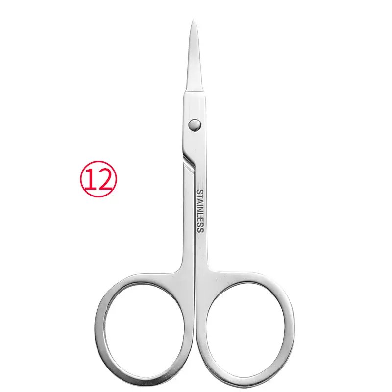 Stainless Steel Eyebrow Scissors Round Head Wholesale - Image 9