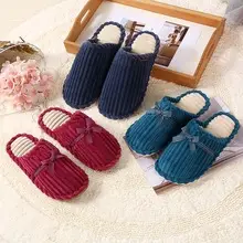 Winter men and women couples warm home plush candy color solid color EVA foam bottom cotton slippers manufacturers wholesale — feature 7