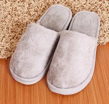 Winter men and women couples warm home plush candy color solid color EVA foam bottom cotton slippers manufacturers wholesale