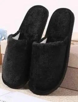 Winter men and women couples warm home plush candy color solid color EVA foam bottom cotton slippers manufacturers wholesale