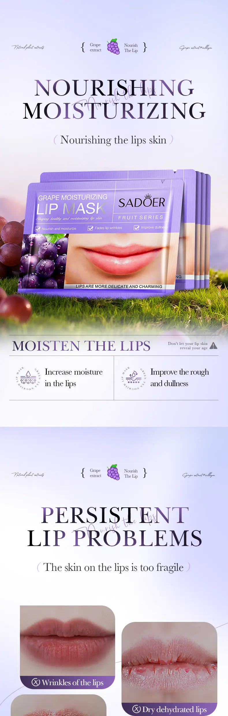 Lip Mask Sadoer Anti-Cracking Moisturizing Autumn Winter — feature 1