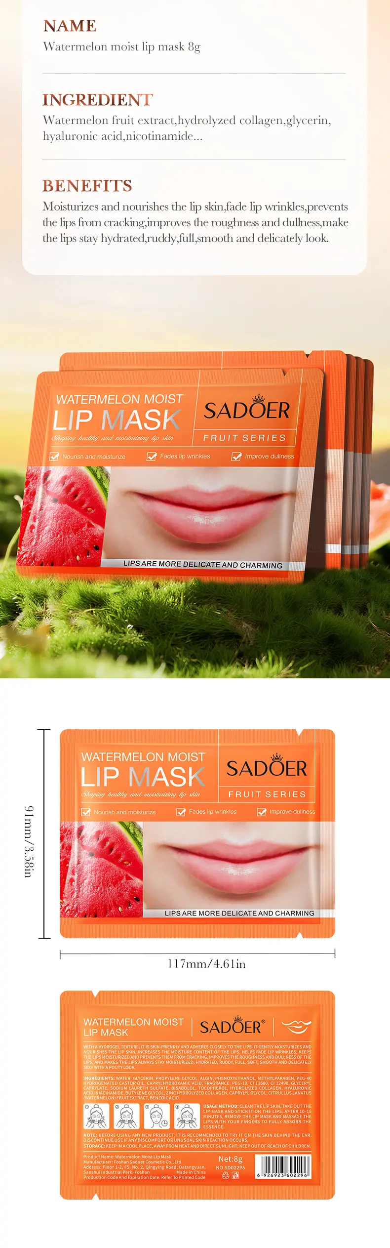 Lip Mask Sadoer Anti-Cracking Moisturizing Autumn Winter — feature 30