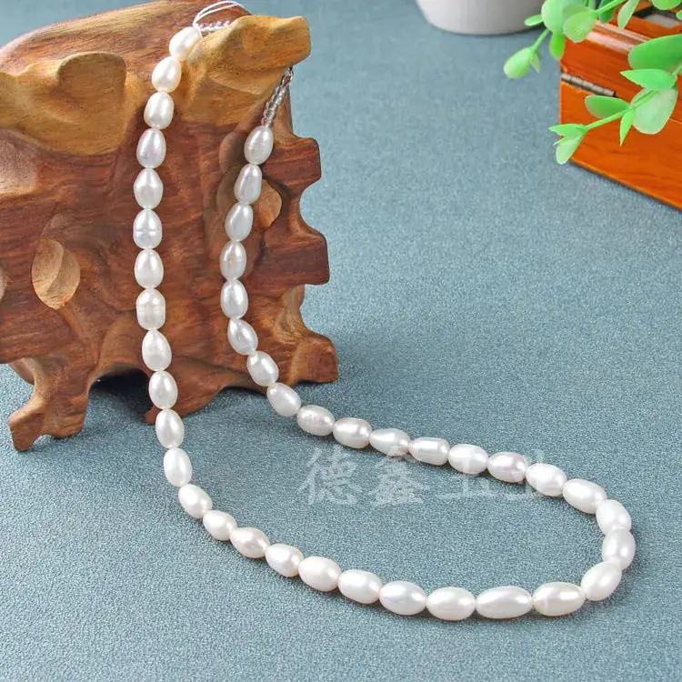 Natural Pearl Necklace with Jade Pendant, Mother's Style, Jade Jade Pendant - Image 3
