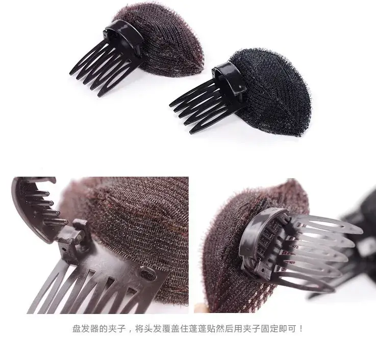 3703 Fluffy Hair Pad Comb for Hair Twister & Bangs - Image 2