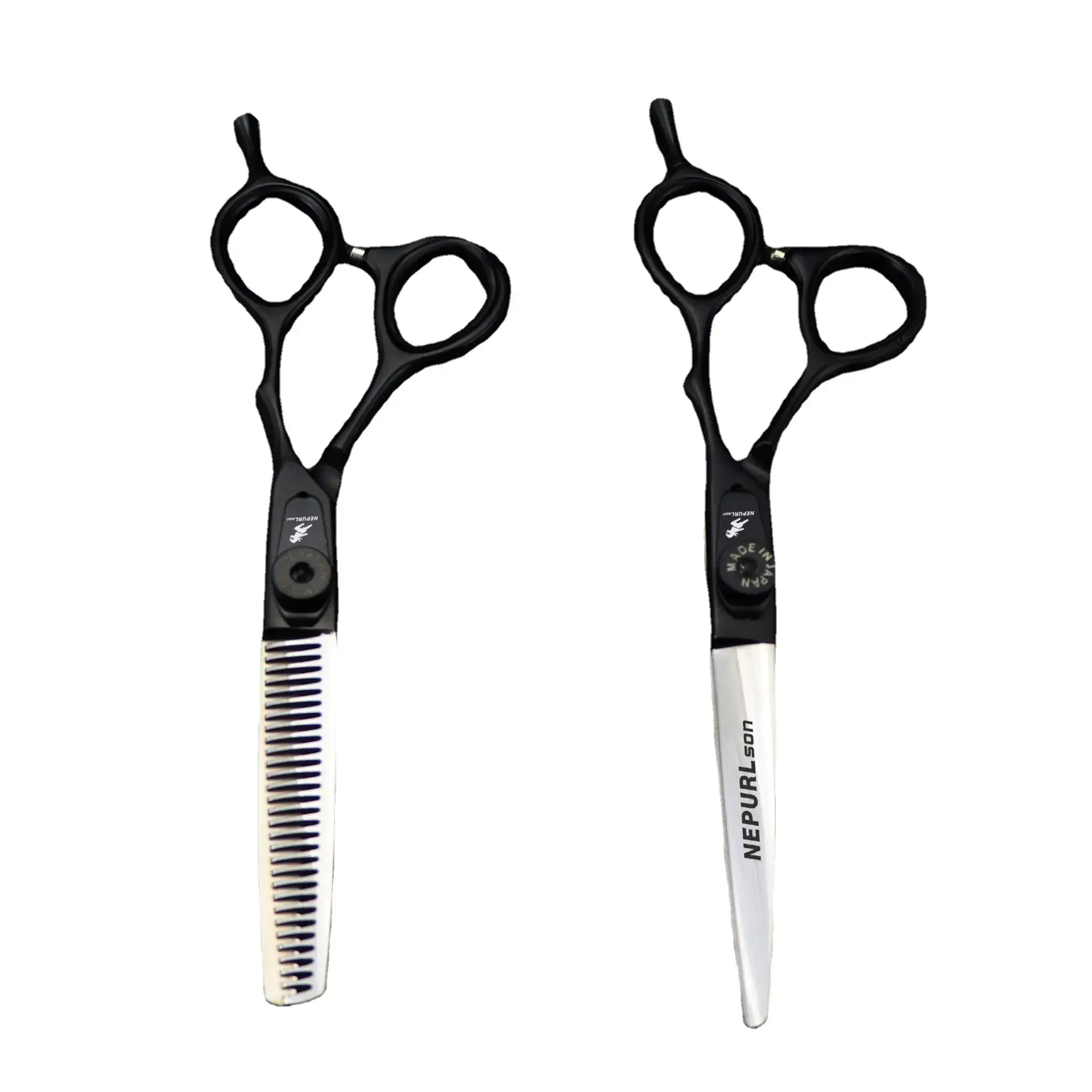 6.0 Inch Black Hair Scissors Half Blade Tooth Precision - Image 7