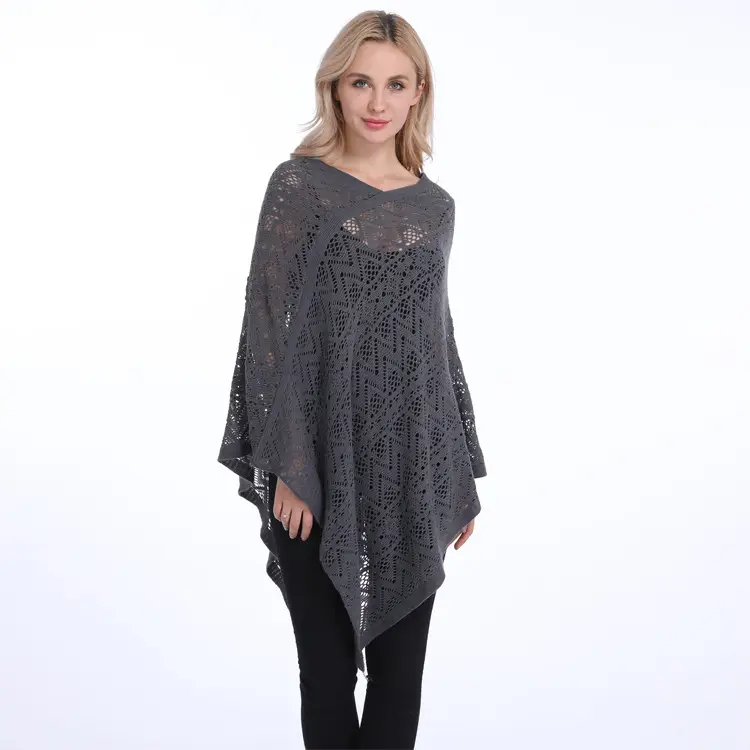New Plus Size Women's Cross-Border Blouse Loose Hollow Irregular Pullover Top - Image 2
