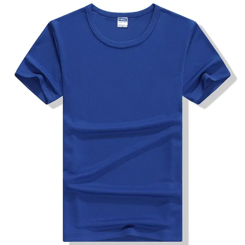 Men's Green Round Neck T-Shirt Quick Dry