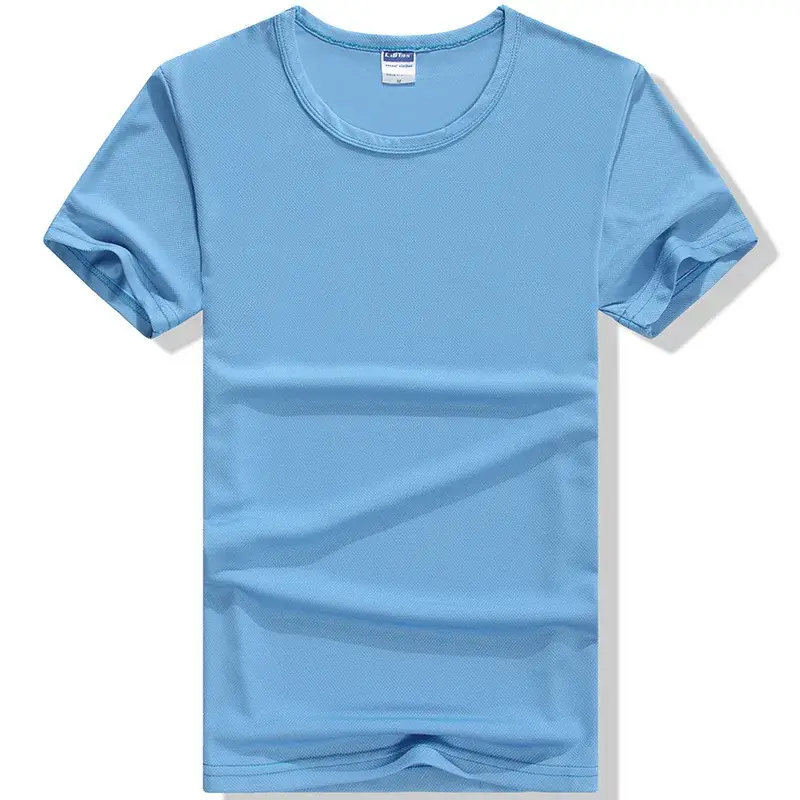 Men's Green Round Neck T-Shirt Quick Dry