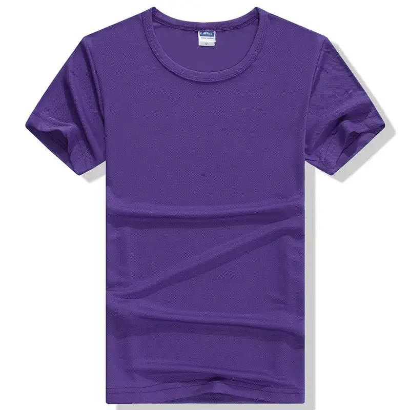Men's Green Round Neck T-Shirt Quick Dry