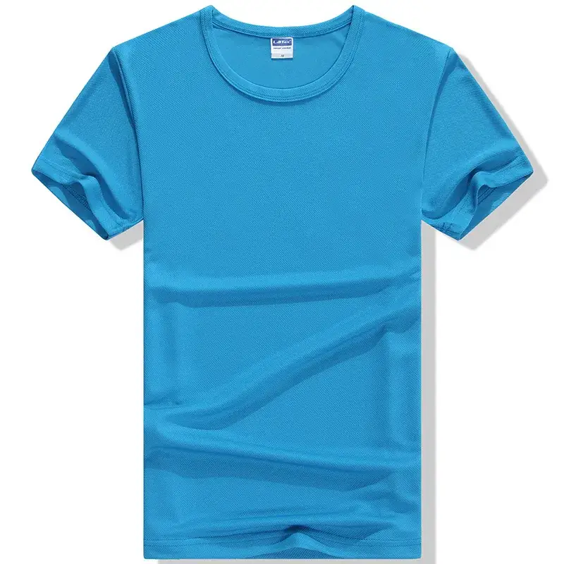 Men's Green Round Neck T-Shirt Quick Dry