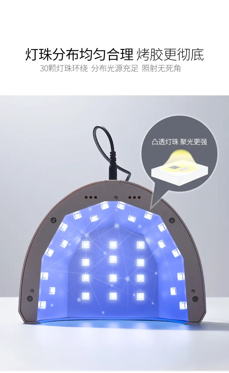 48W UV LED Phototherapy Lamp for Quick Baking & Hair Care — feature 4