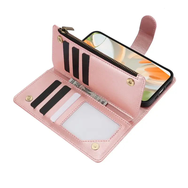 Purple Butterfly Embroidered Leather Phone Case for Pixel 10 Pro XL