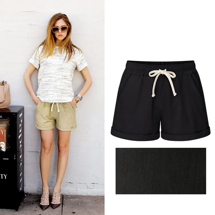 Women's Denim Shorts Imitation Loose Fit Large — feature 11
