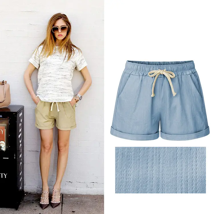 Women's Denim Shorts Imitation Loose Fit Large — feature 14