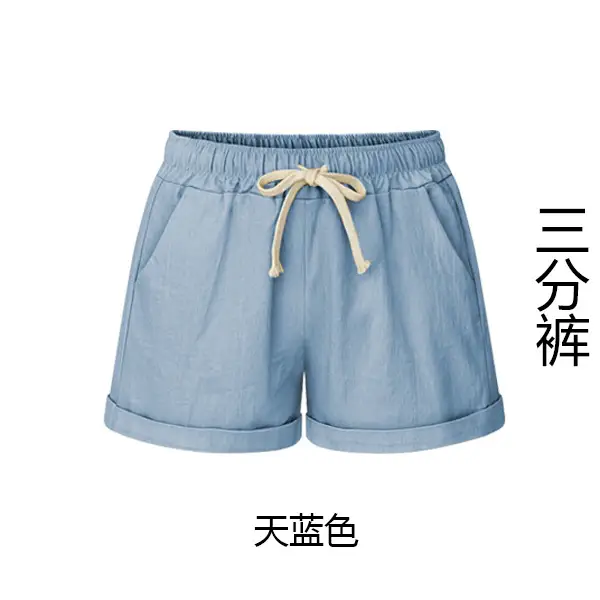 Women's Denim Shorts Imitation Loose Fit Large - Image 8