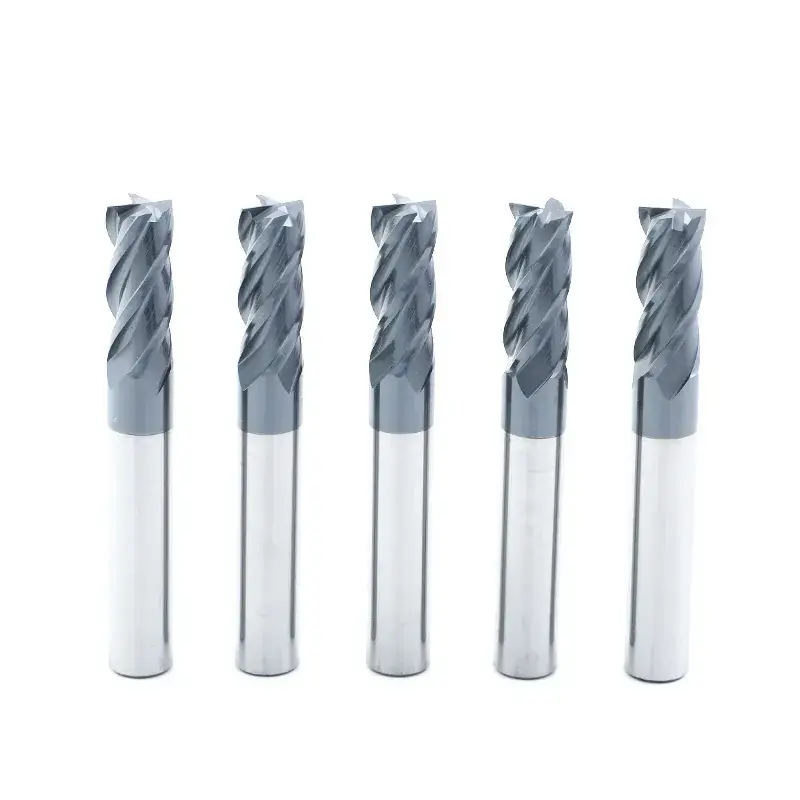 55° Four-Edge Milling Cutter Tungsten Steel Black Coated - Image 4