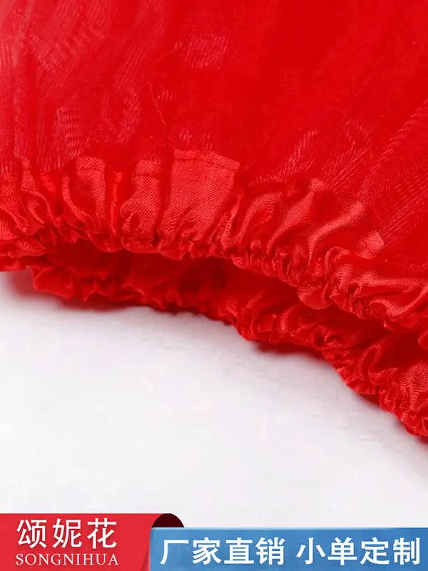 Red Mesh Dance Skirt 3-Layer Elastic Wholesale - Image 20