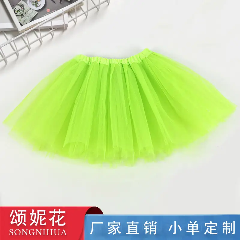 Red Mesh Dance Skirt 3-Layer Elastic Wholesale - Image 16