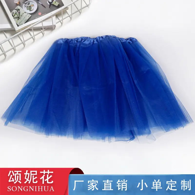 Red Mesh Dance Skirt 3-Layer Elastic Wholesale - Image 5