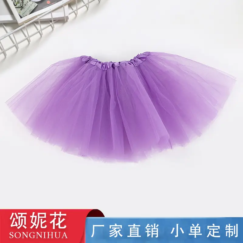 Red Mesh Dance Skirt 3-Layer Elastic Wholesale - Image 8