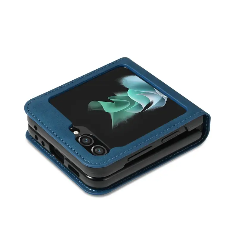 Maroon Foldable Phone Case with Screen & Card Slots - Image 10