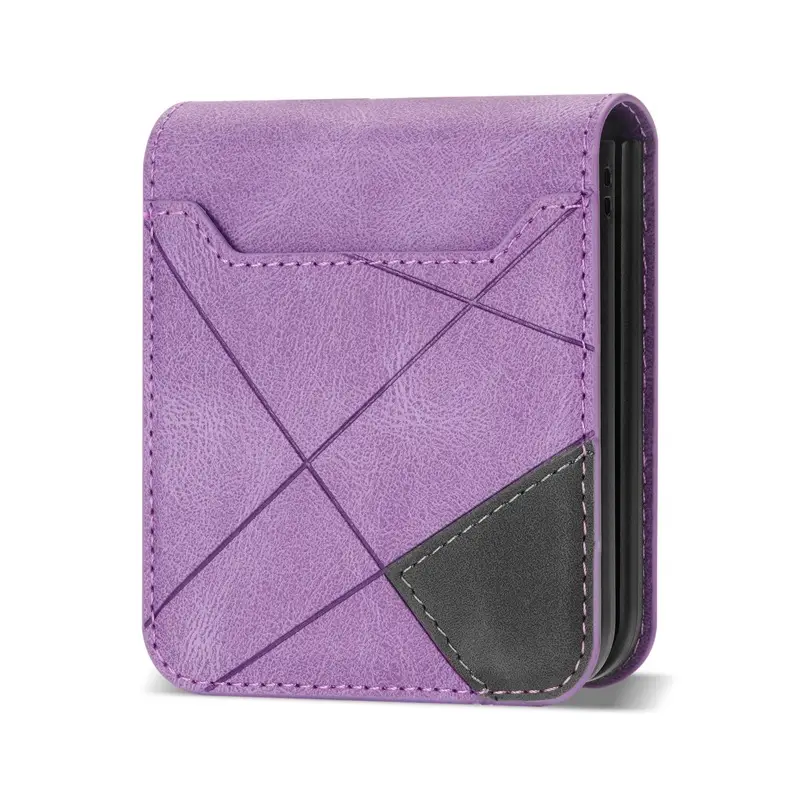 Maroon Foldable Phone Case with Screen & Card Slots - Image 5