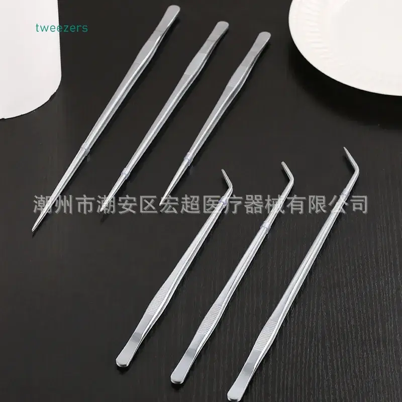 304 Stainless Steel Anatomical Tweezers 18cm - Image 23