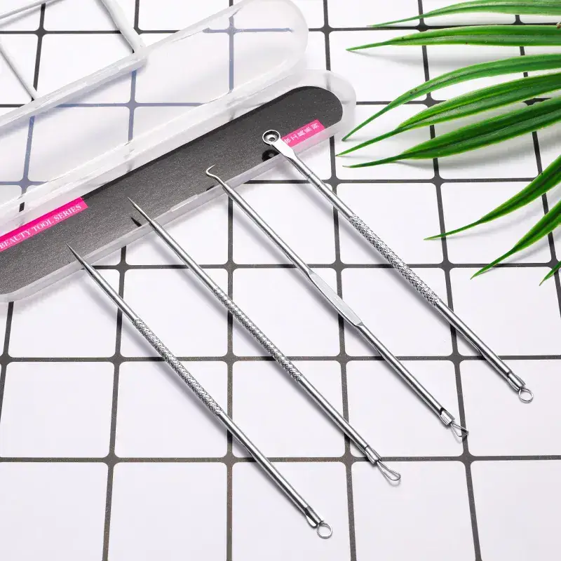 Factory Wholesale Rose Gold Acne Needles 4Pc Set