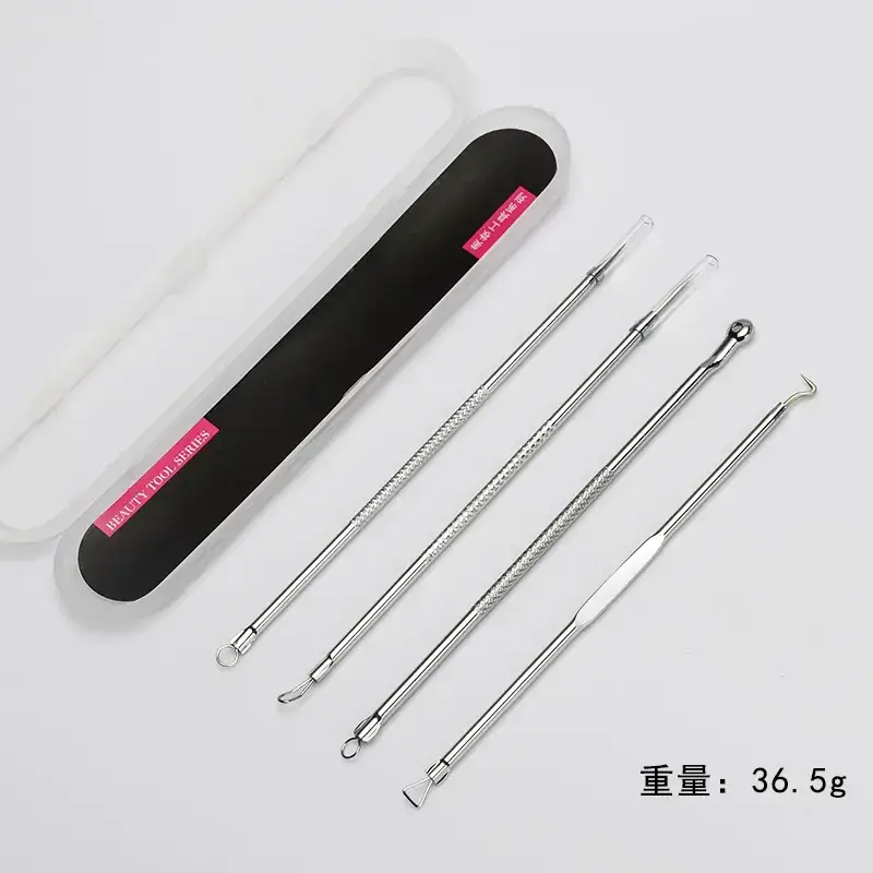 Factory Wholesale Rose Gold Acne Needles 4Pc Set